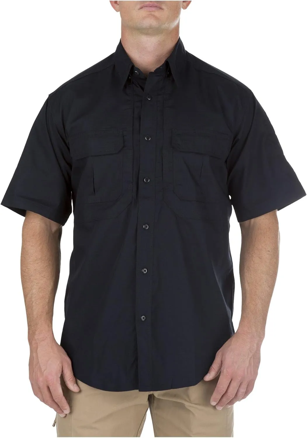 5.11 Tactical Mens Button Down Short Sleeve Shirt with Pockets, Taclite Pro, Style 71175ABR