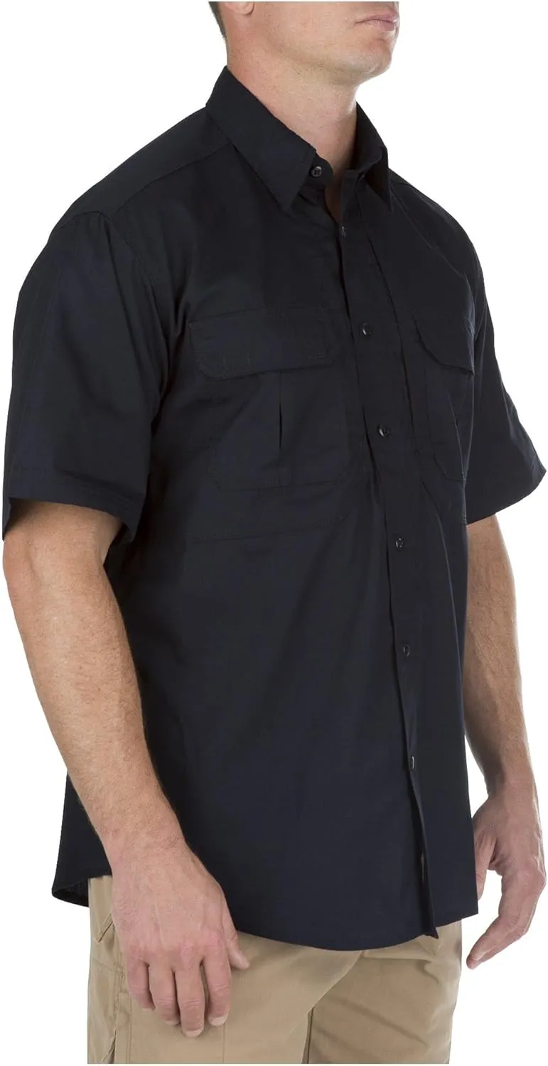 5.11 Tactical Mens Button Down Short Sleeve Shirt with Pockets, Taclite Pro, Style 71175ABR