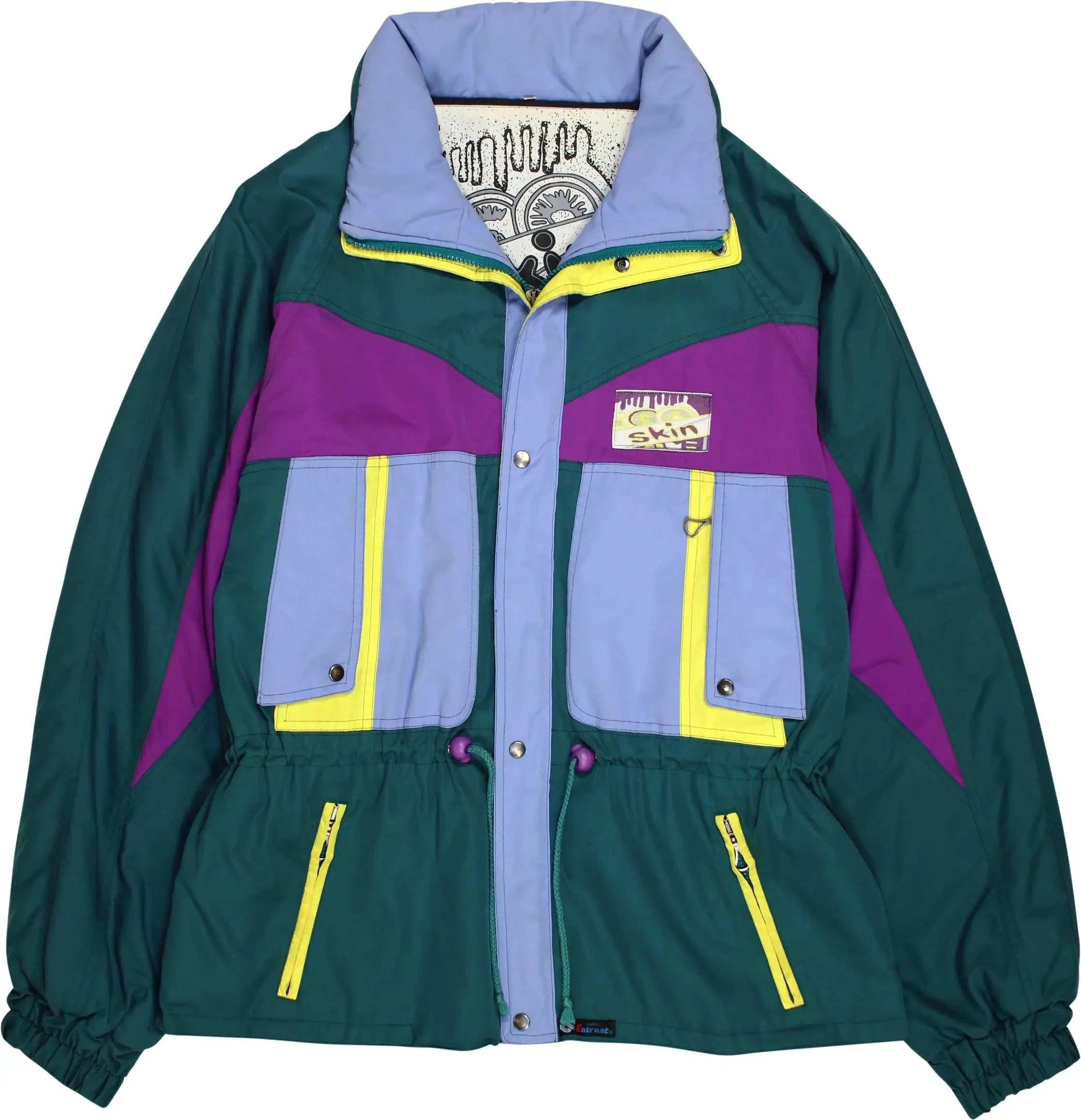 80s Colour Block Ski Jacket