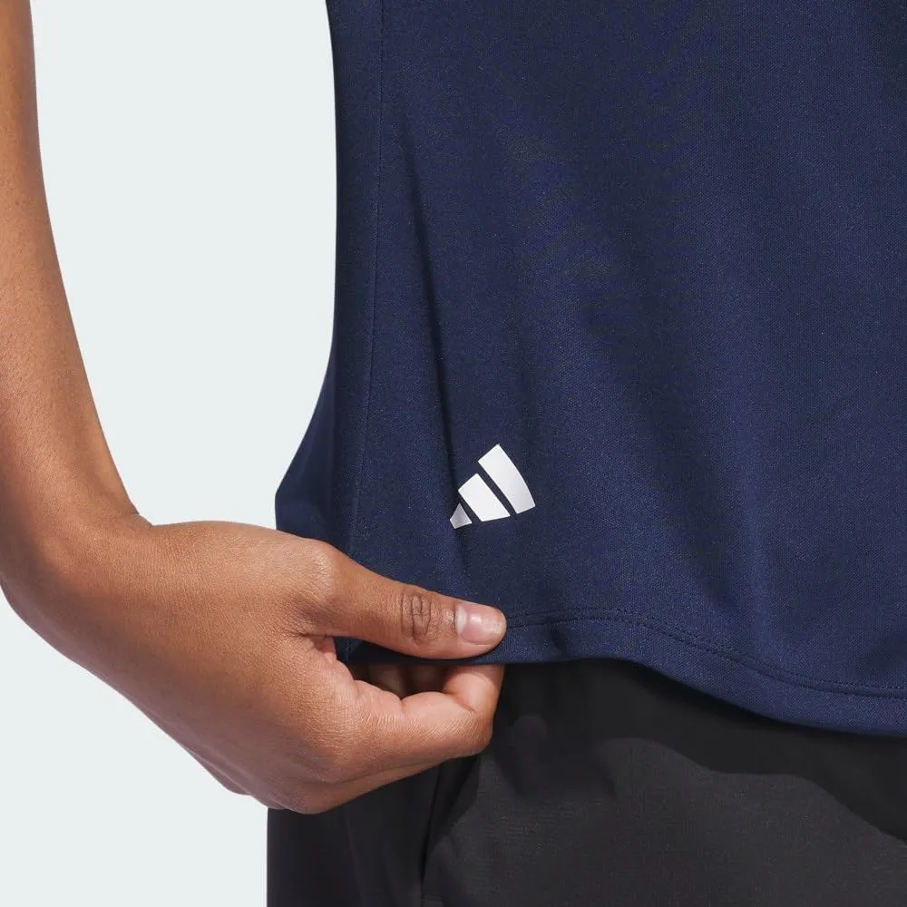adidas Women's Solid Performance Short Sleeve Polo Shirt