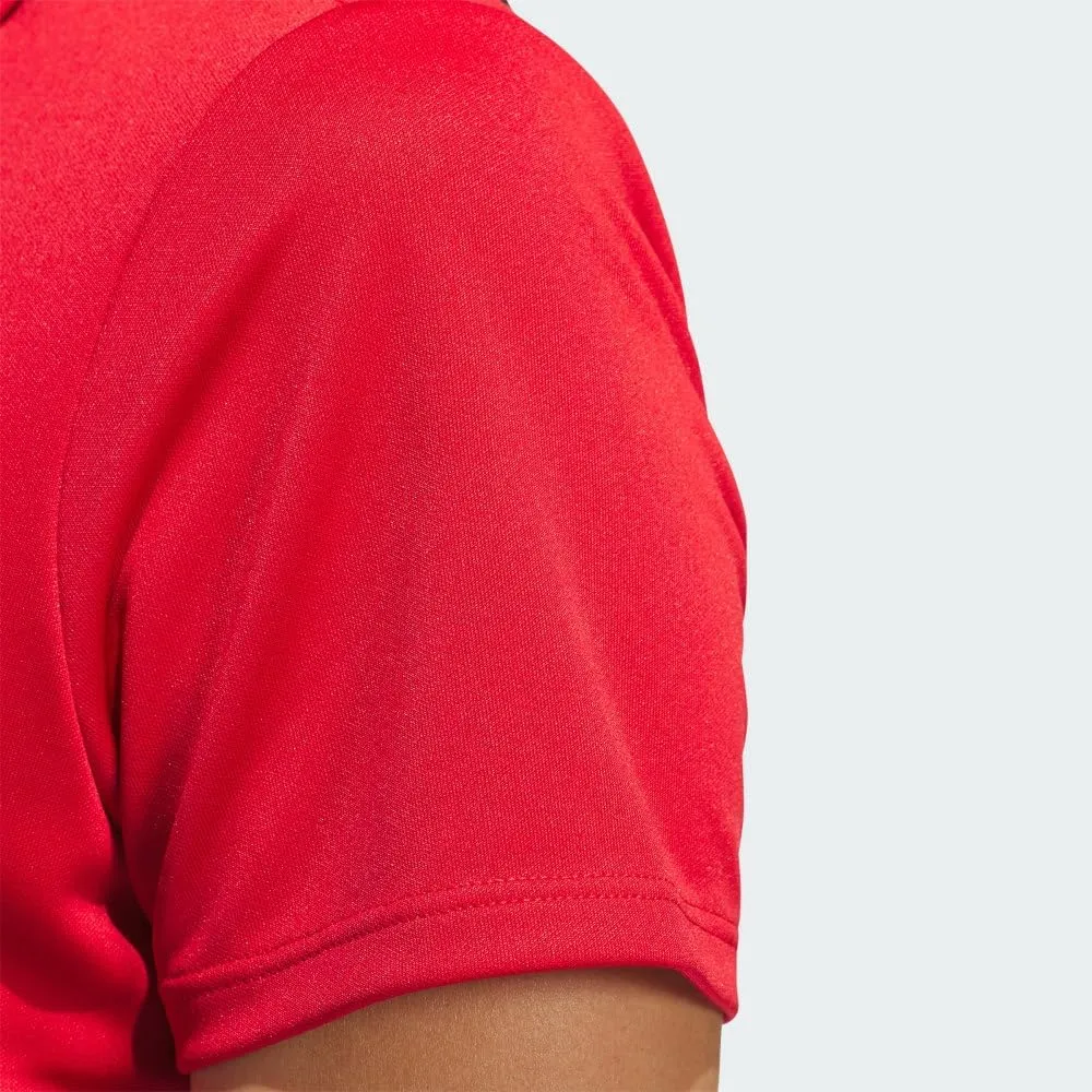 adidas Women's Solid Performance Short Sleeve Polo Shirt