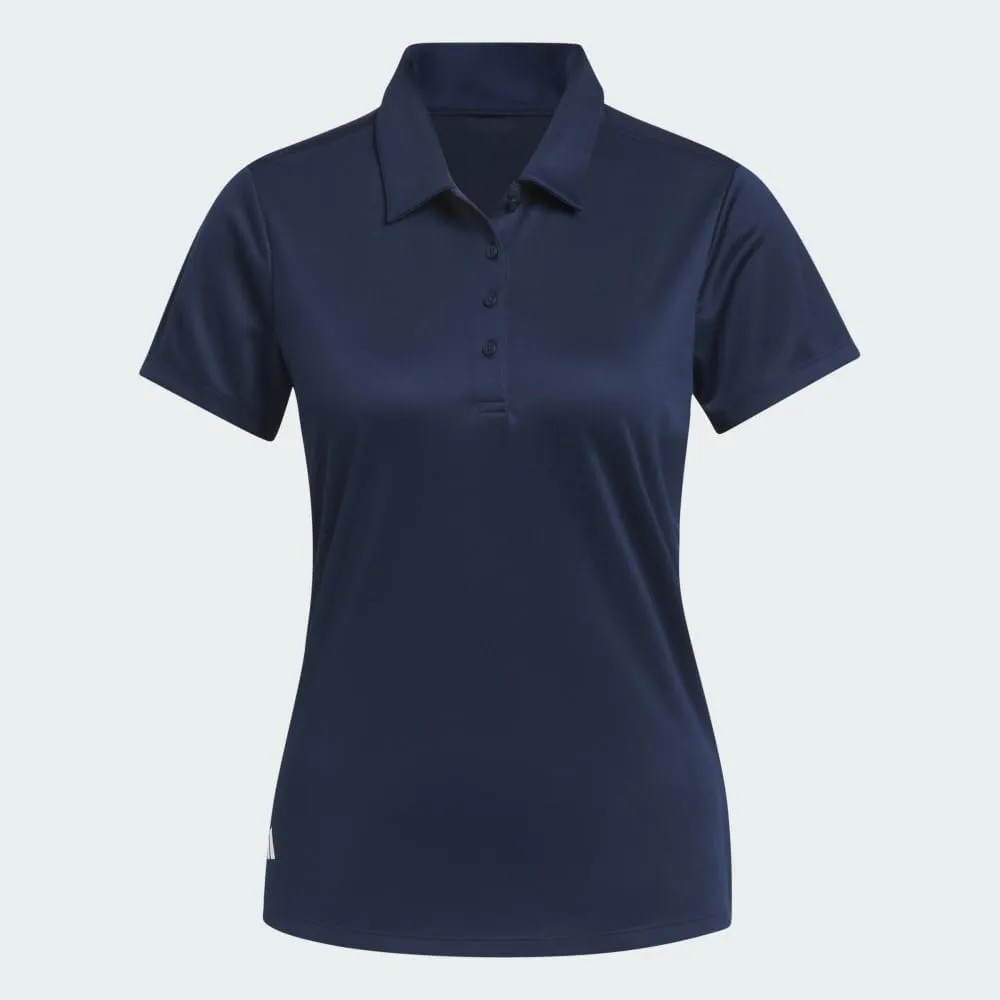 adidas Women's Solid Performance Short Sleeve Polo Shirt