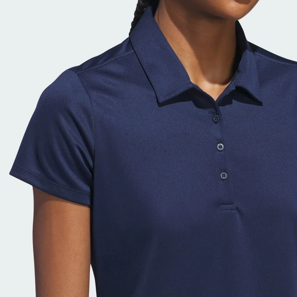 adidas Women's Solid Performance Short Sleeve Polo Shirt
