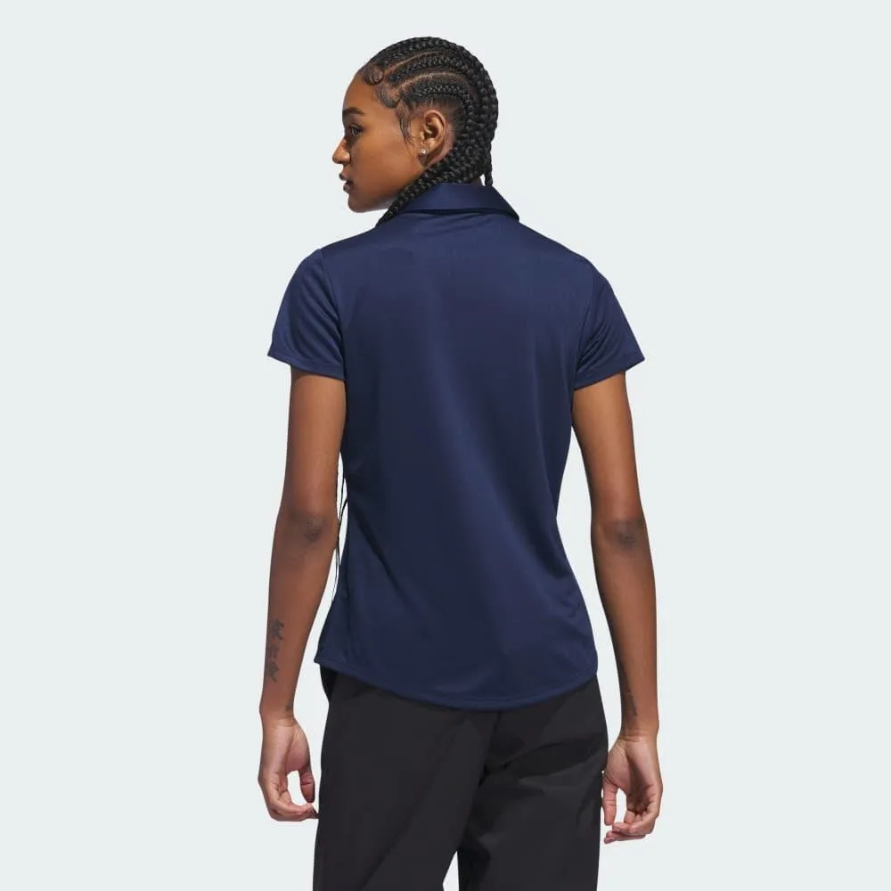 adidas Women's Solid Performance Short Sleeve Polo Shirt