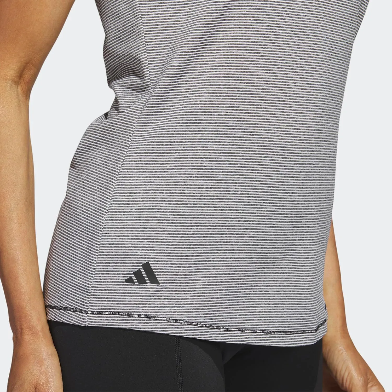 adidas Women's Two Color Ottoman Golf Polo Shirt