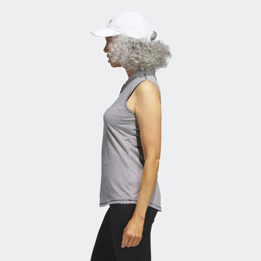 adidas Women's Two Color Ottoman Golf Polo Shirt
