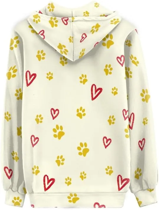 Aesthetic Galaxy Women's Zip Up Hoodie Watercolor Peony Casual Comfy Pullover Musical Note Long Sleeve Sweatshirt