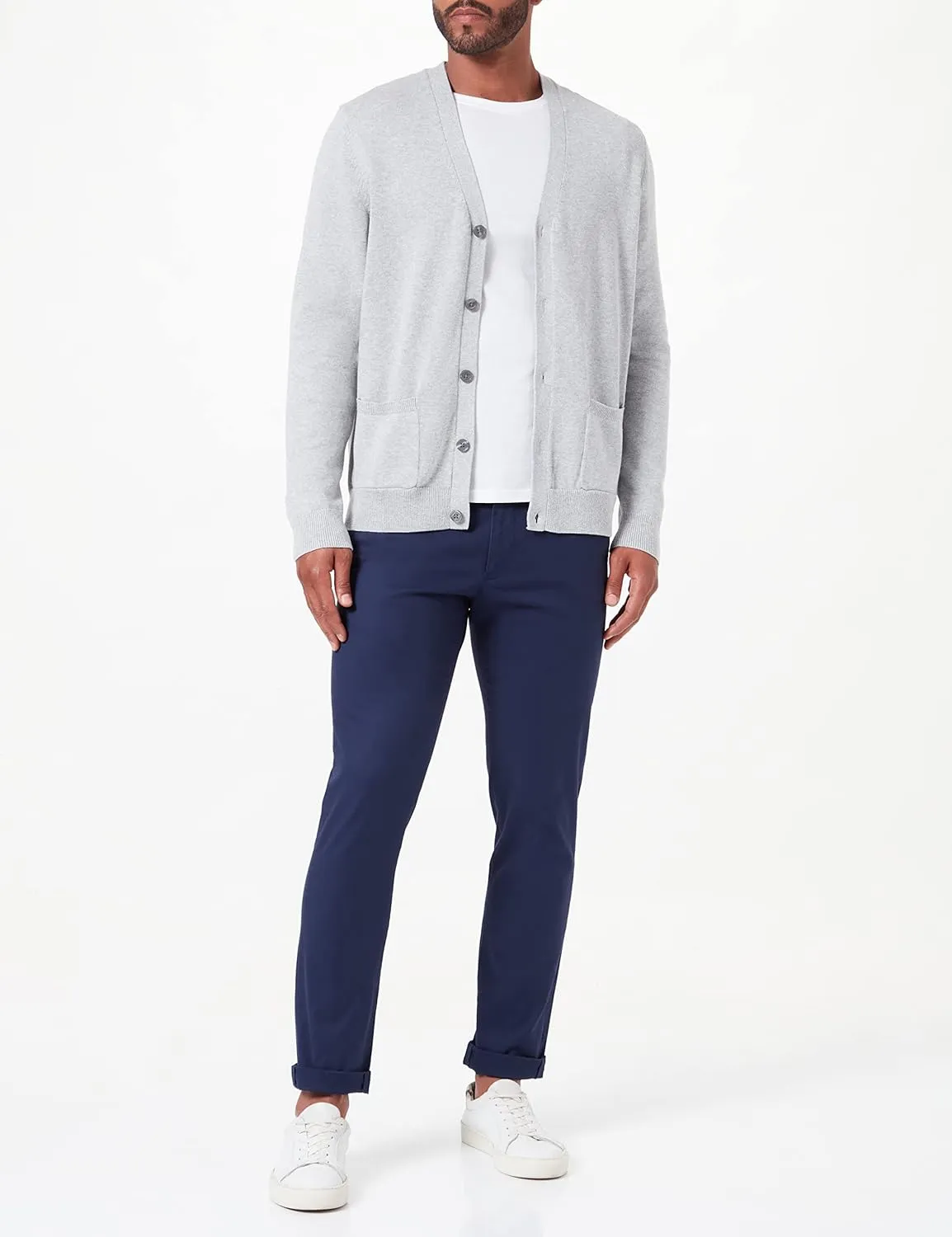 Amazon Essentials Men's Cotton Cardigan Sweater