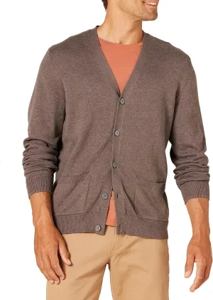 Amazon Essentials Men's Cotton Cardigan Sweater