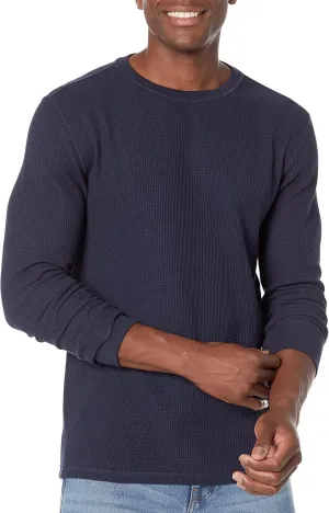 Amazon Essentials Men's Long Sleeve Slim-Fit Waffle Shirt