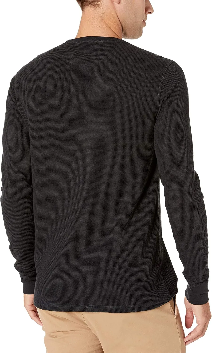 Amazon Essentials Men's Long Sleeve Slim-Fit Waffle Shirt