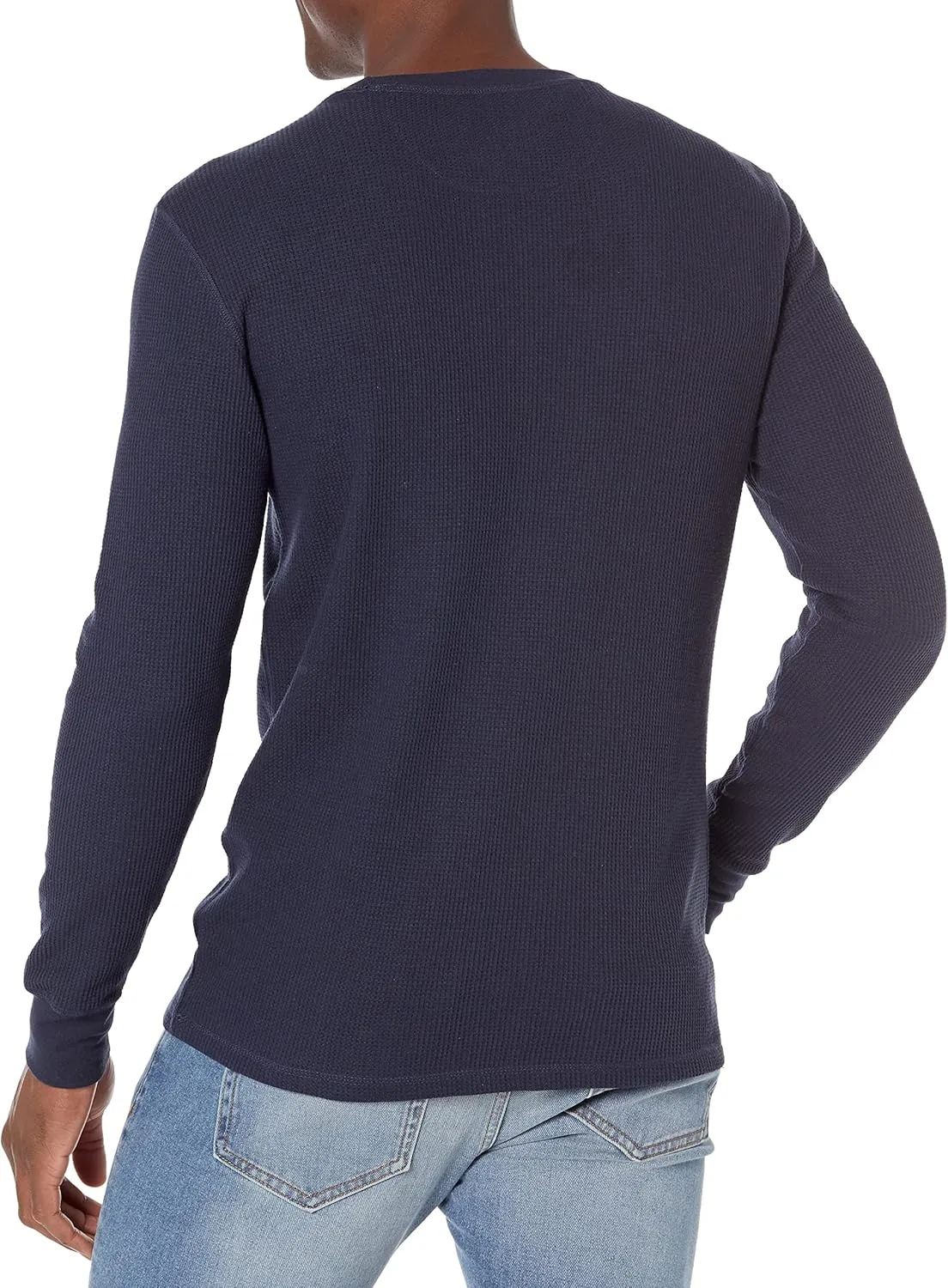Amazon Essentials Men's Long Sleeve Slim-Fit Waffle Shirt