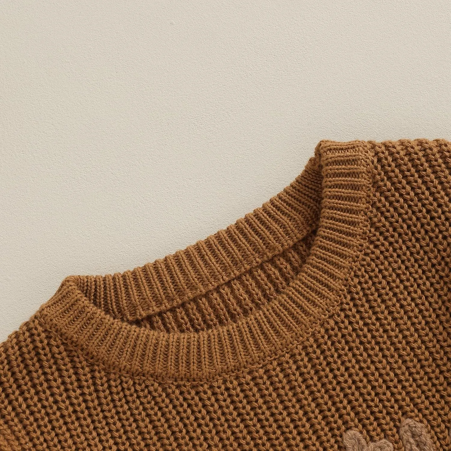 Big Brother Little Brother Matching Sweaters Baby Boy Letter Embroidery Crew Neck Long Sleeve Knitted Pullovers