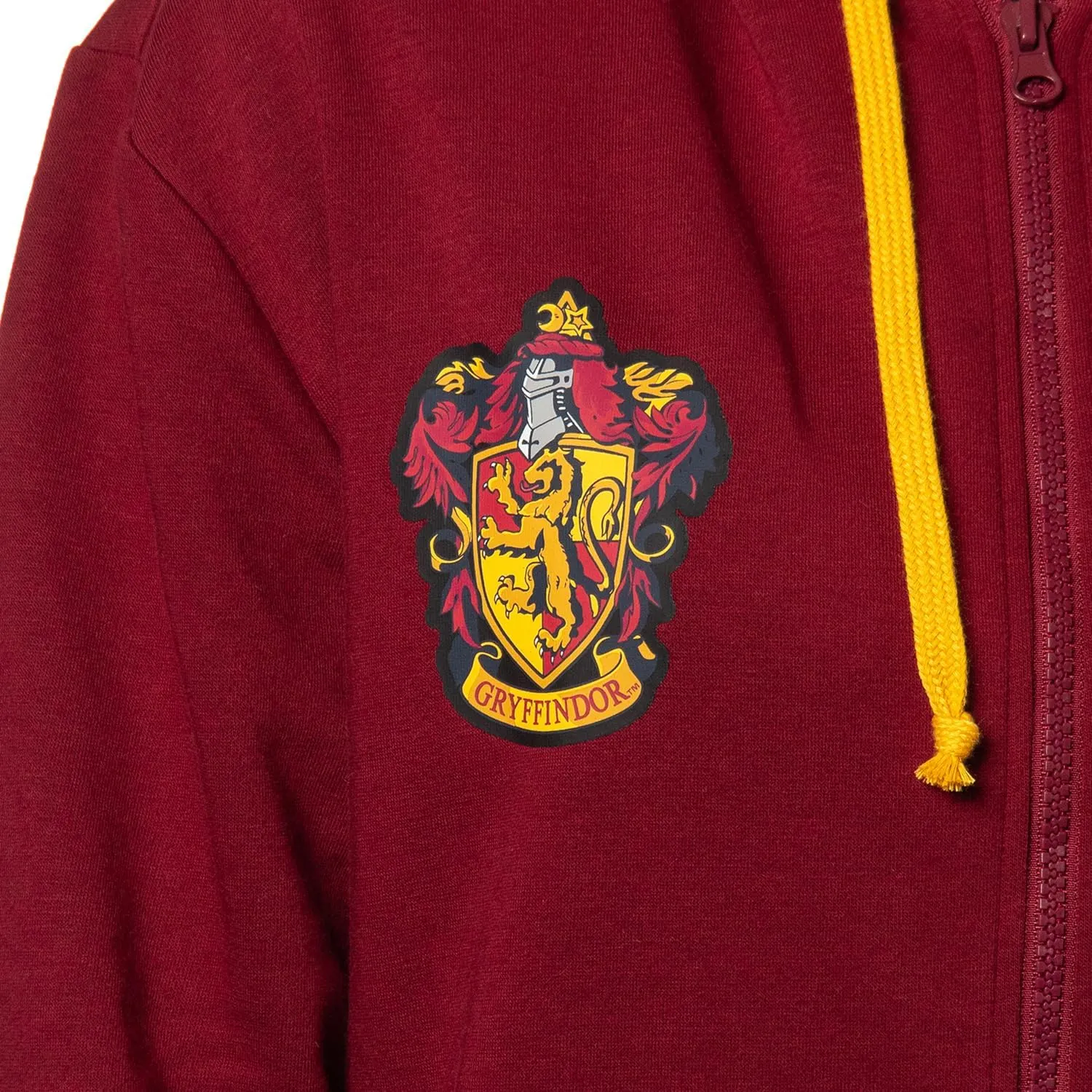 Bioworld Harry Potter Womens Hogwarts Alumni House Crest Lightweight Zip-Up Hoodie