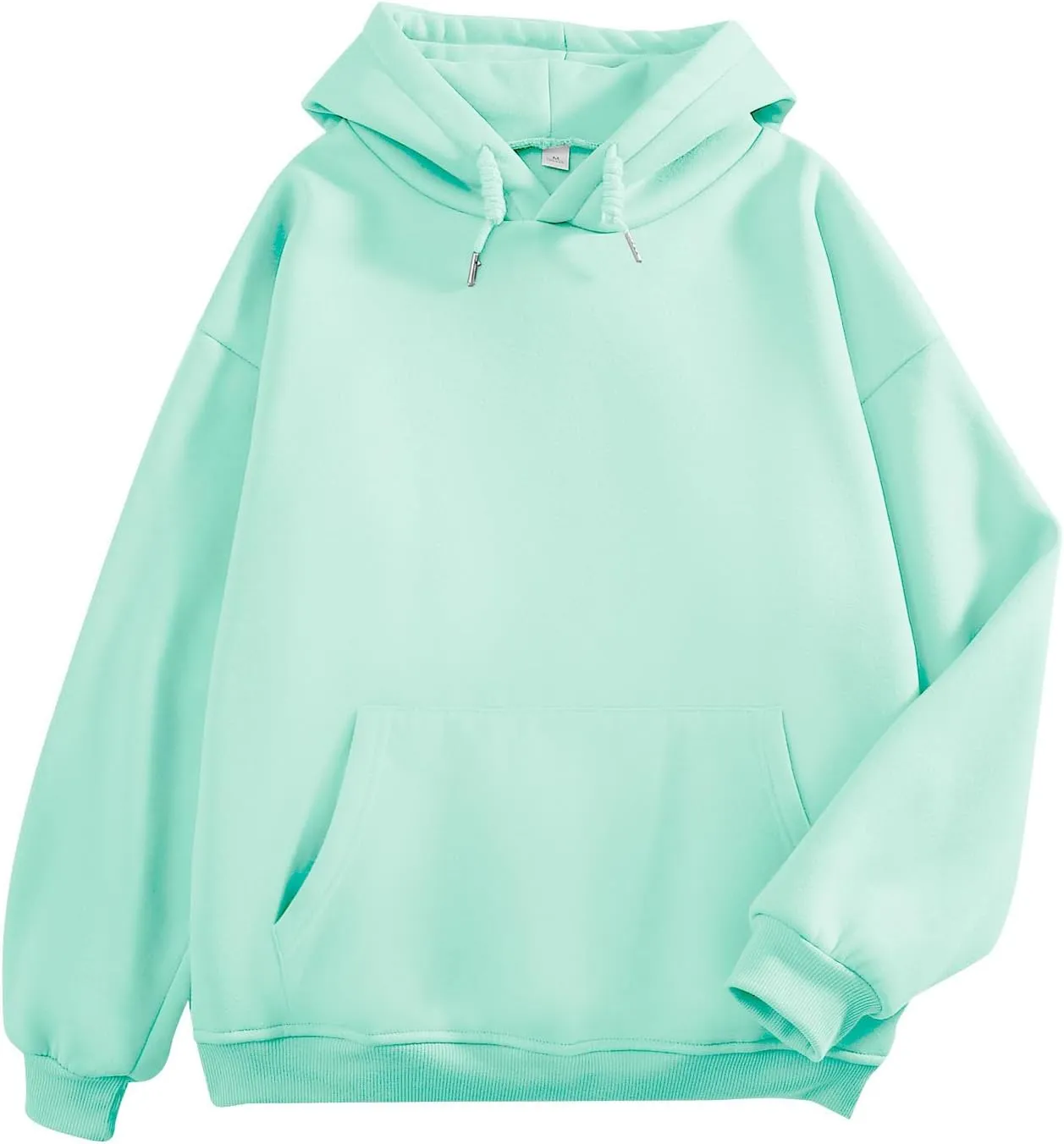 Bobeutou Oversized Hoodie for Women Trendy Hoodies Basic Solid Sweatshirts with Pocket Fleece Pullover Fashion Casual Tops