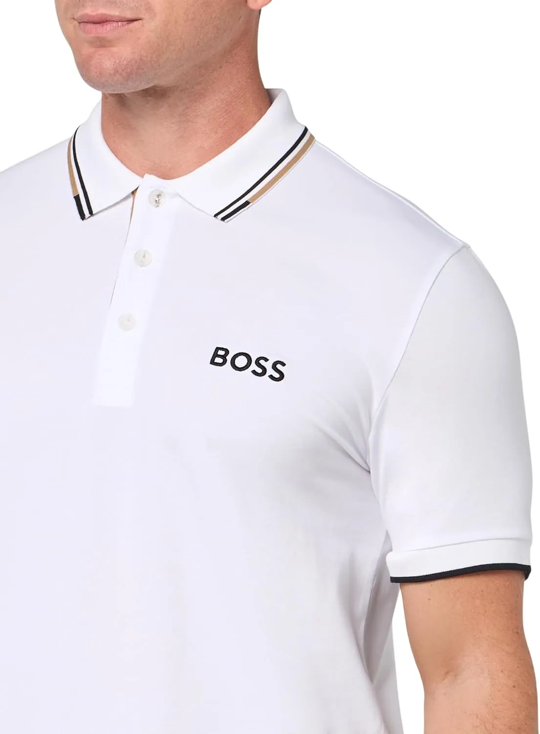 BOSS Men's Paddy Pro Stretch Pique Polo Shirt
