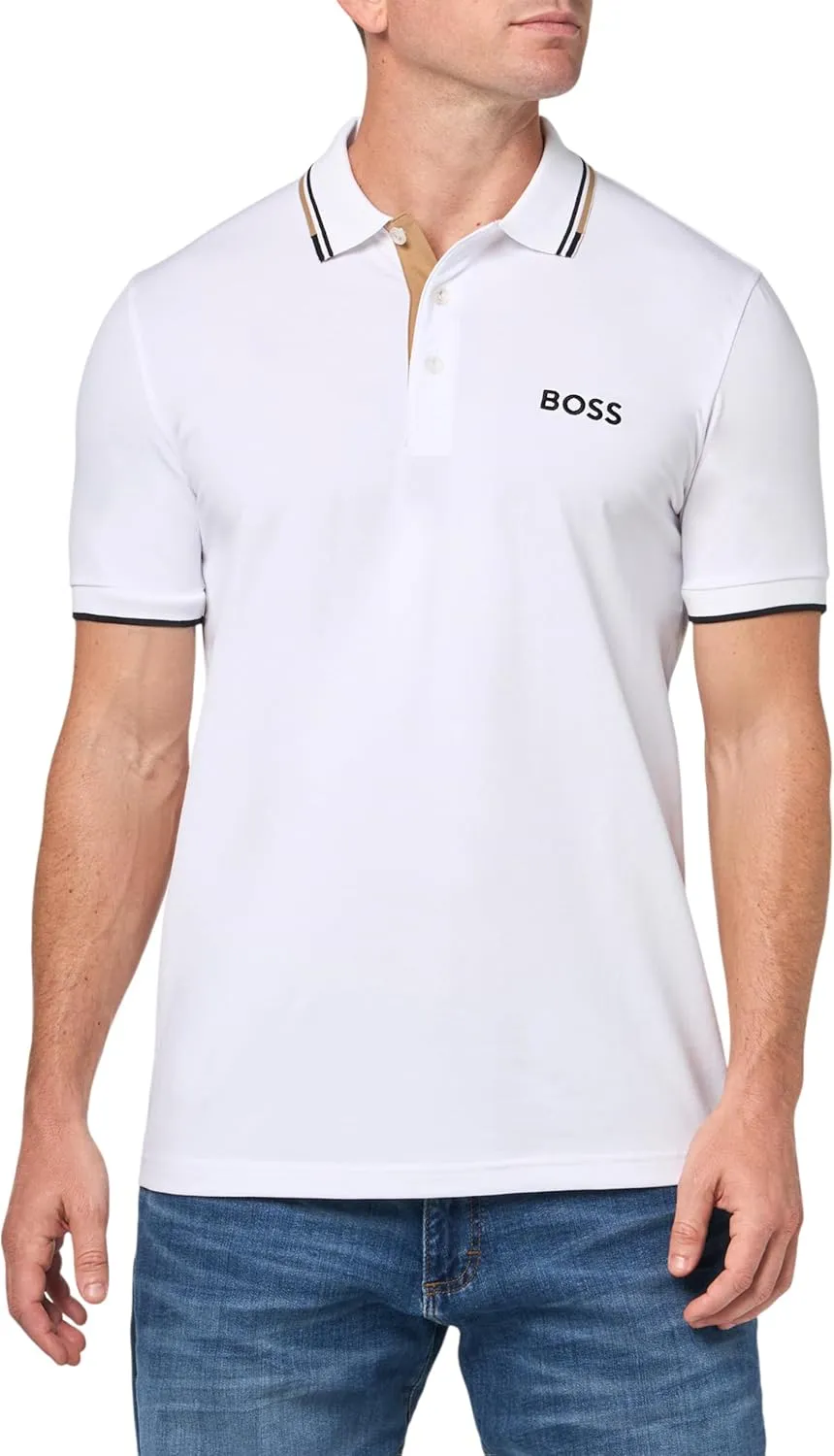 BOSS Men's Paddy Pro Stretch Pique Polo Shirt