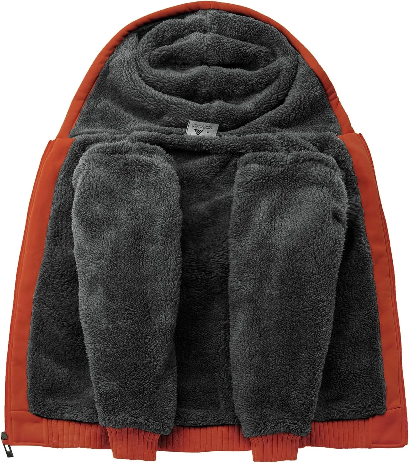 Boys Fleece Jacket Sherpa Lined Zip Up Hoodie Casual Long Sleeve Sweatshirt Warm Jacket 6-15Years (Girls/Kids)
