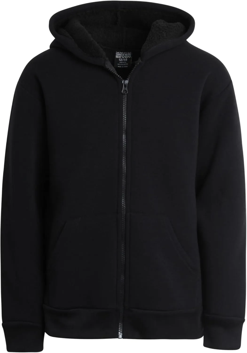 Boys Sweatshirt  Heavyweight Sherpa Fleece Lined Zip Hoodie Sweatshirt  Winter Sweatshirt Jacket for Boys (8-18)