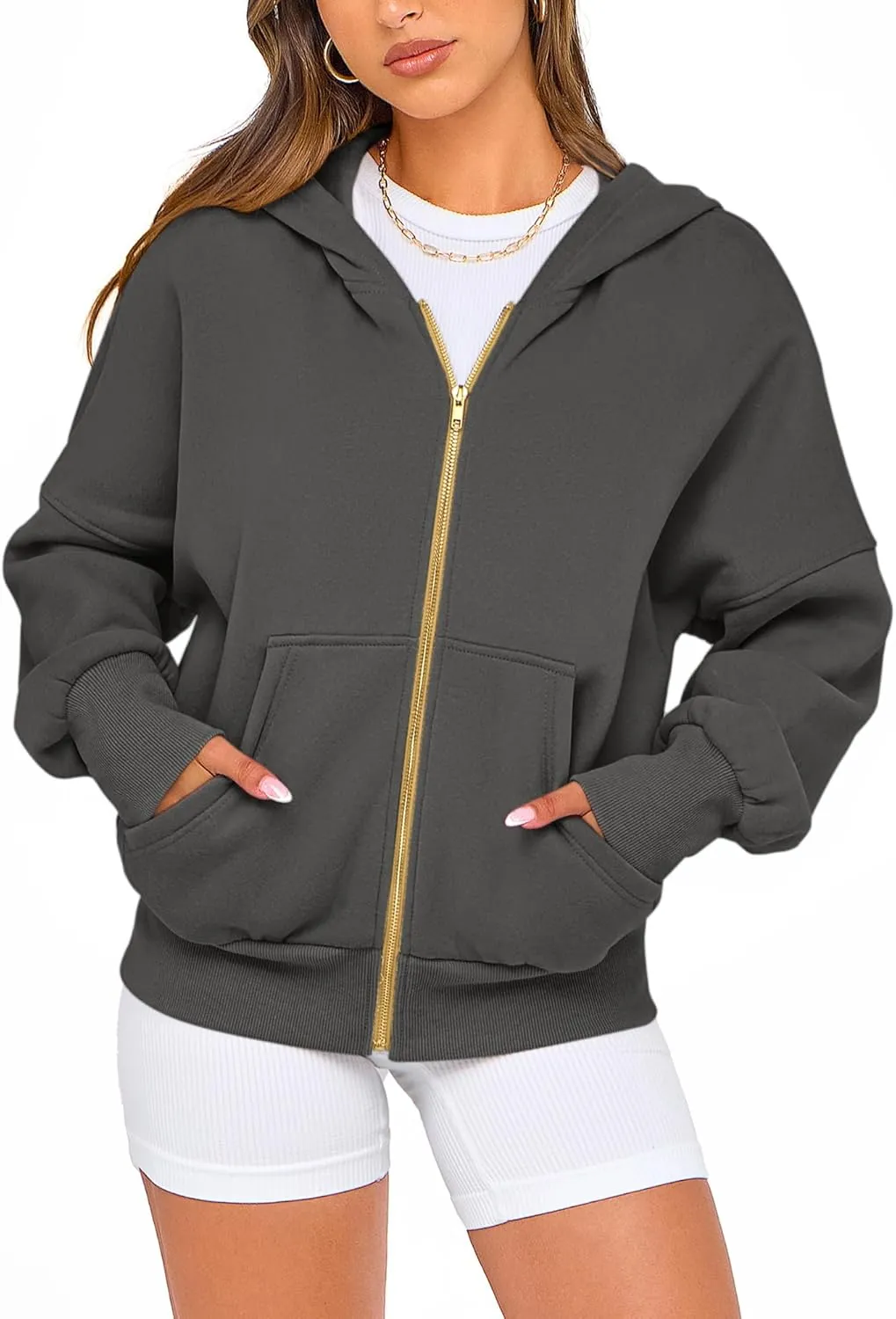 BTFBM Womens Zip Up Hoodies Long Sleeve Fashion Sweatshirt Fleece Y2K Hooded Jacket 2025 Trendy Fall Spring Clothes