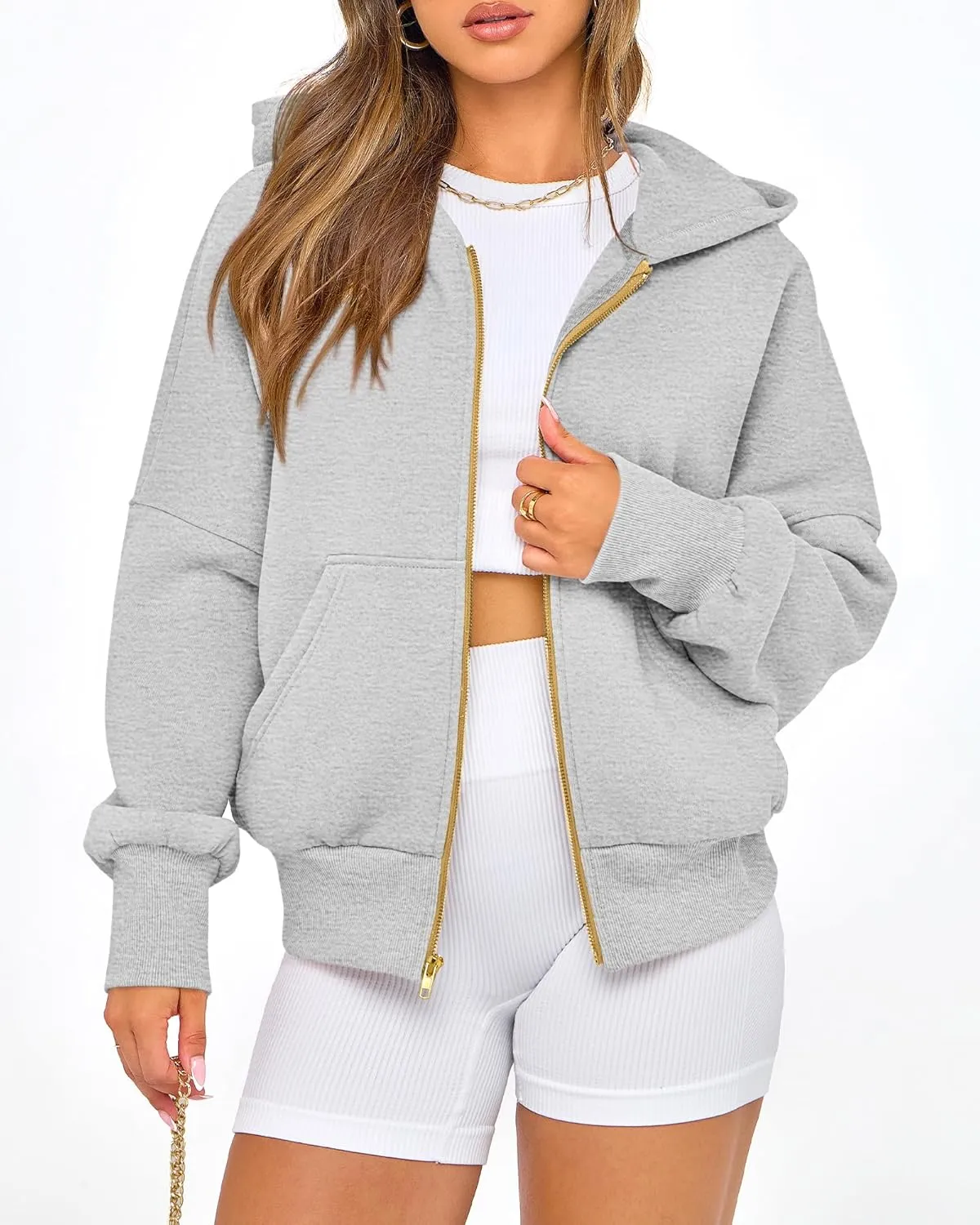 BTFBM Womens Zip Up Hoodies Long Sleeve Fashion Sweatshirt Fleece Y2K Hooded Jacket 2025 Trendy Fall Spring Clothes