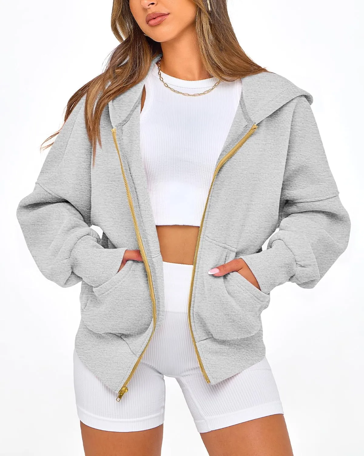 BTFBM Womens Zip Up Hoodies Long Sleeve Fashion Sweatshirt Fleece Y2K Hooded Jacket 2025 Trendy Fall Spring Clothes