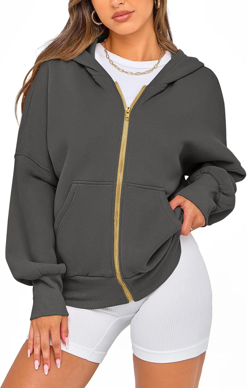BTFBM Womens Zip Up Hoodies Long Sleeve Fashion Sweatshirt Fleece Y2K Hooded Jacket 2025 Trendy Fall Spring Clothes
