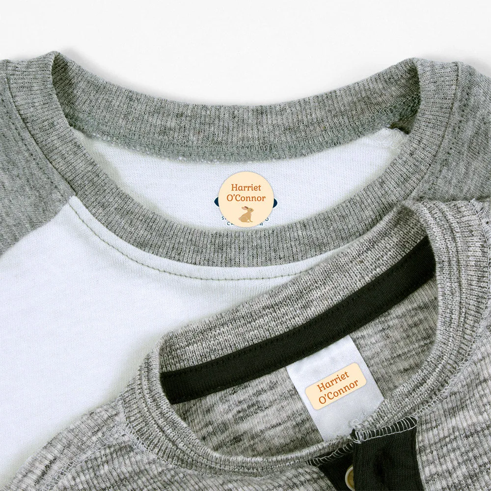 Bunny Clothing Labels Pack