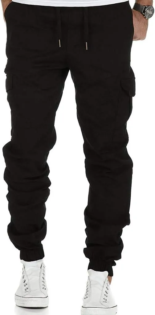 Cargo Pants for Men,Mens Fashion Joggers Sports Pants Cotton Pants Gym Sweatpants Trousers Casual Long Pant
