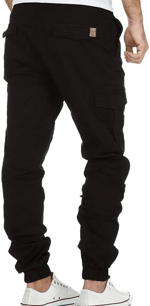 Cargo Pants for Men,Mens Fashion Joggers Sports Pants Cotton Pants Gym Sweatpants Trousers Casual Long Pant