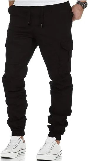 Cargo Pants for Men,Mens Fashion Joggers Sports Pants Cotton Pants Gym Sweatpants Trousers Casual Long Pant