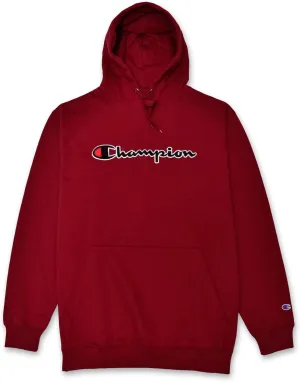 Champion Mens Hoodies Big and Tall - Embroidered Pullover Fleece Sweatshirt