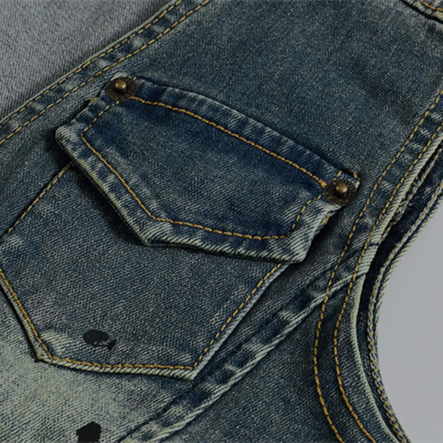 Chaqueta Denim Vest Para Hombre Slim Fit Button Down Sleeveless Shirts for Men Retro Distressed Destroyed Jeans Jacket