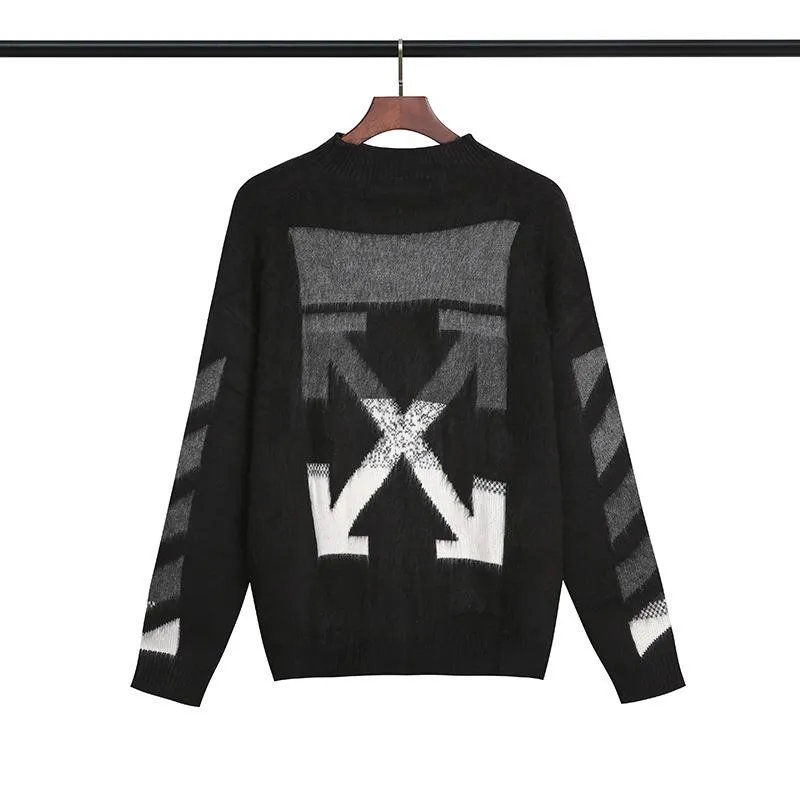 Coat Sweater Warm Autumn Ow Printed Sweater for Men Owt