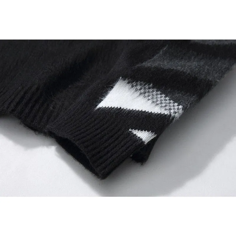 Coat Sweater Warm Autumn Ow Printed Sweater for Men Owt