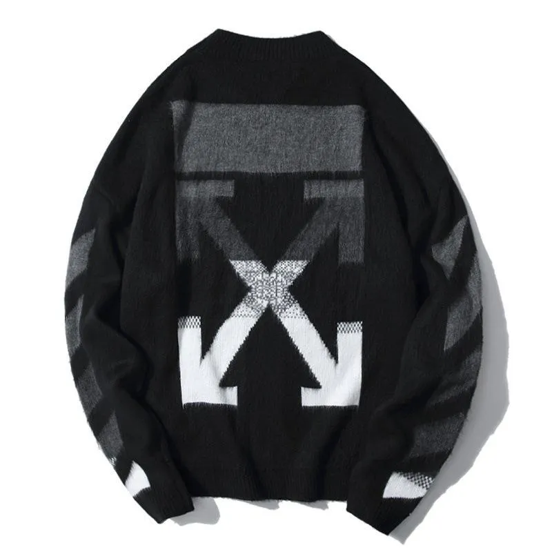 Coat Sweater Warm Autumn Ow Printed Sweater for Men Owt