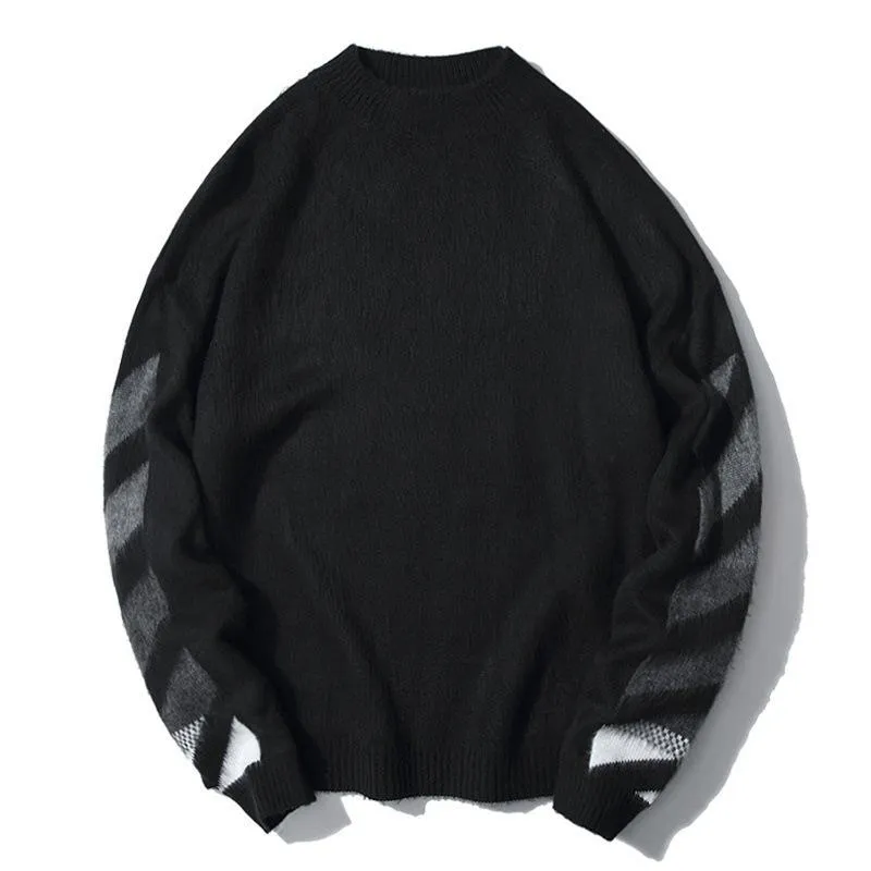 Coat Sweater Warm Autumn Ow Printed Sweater for Men Owt