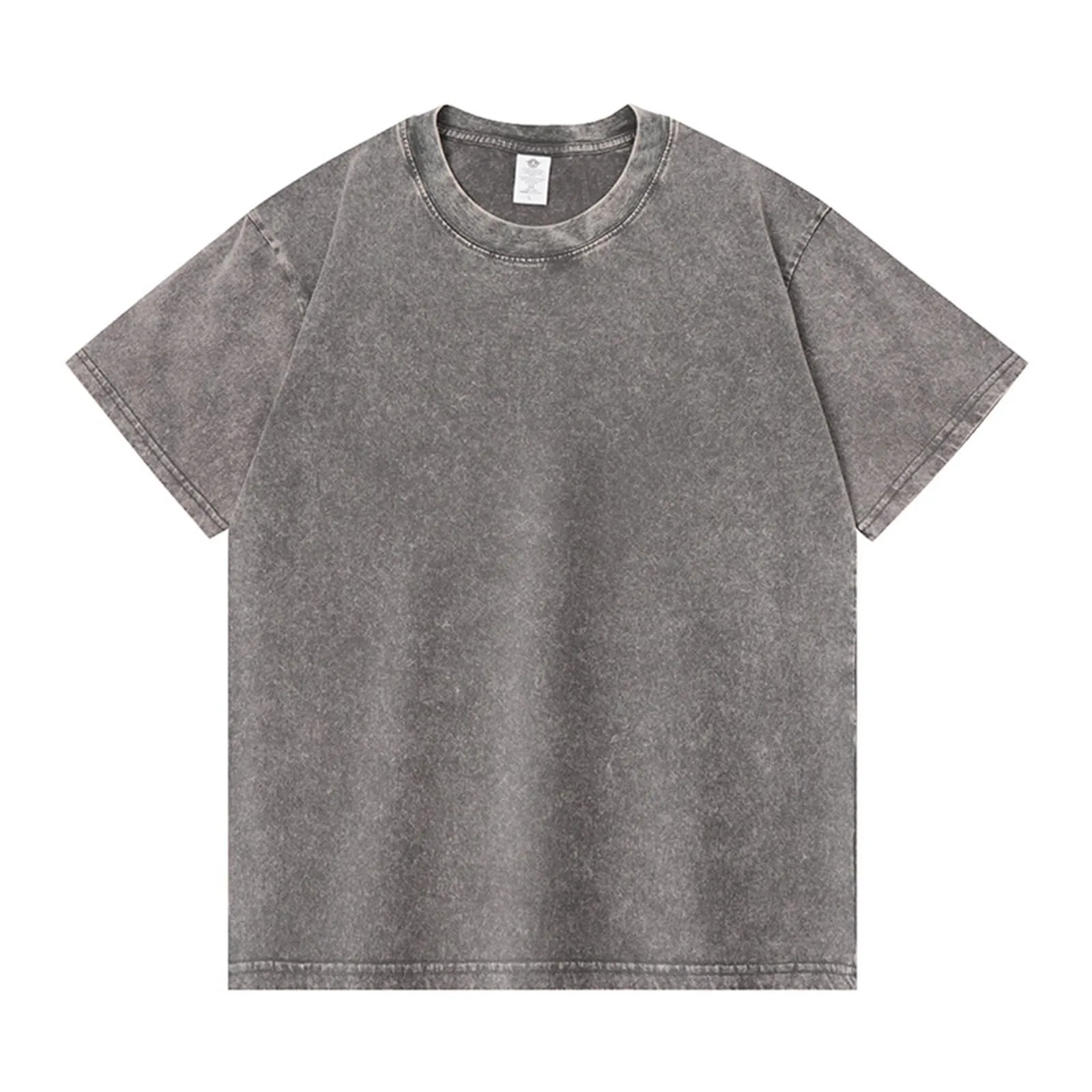 Cotton Shirt for Men Loose Fit Distressed Casual Half Sleeve T-Shirt Summer Retro Style Crewneck Pullover, Lighting Deals of Today My Order Shop The Look Baggy Style Tee(Gray,3X-Large)