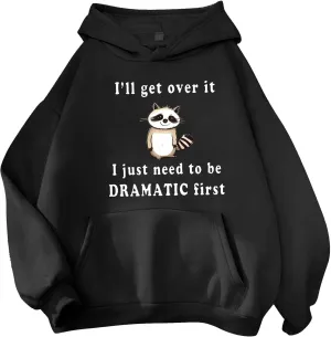 Cute Graphic Hoodies Aesthetic Hooded Sweatshirts for Teen Girls Kawaii Cartoon Anime Lightweight Pullover Top