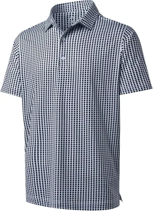 DEOLAX Mens Polo Shirts Fashion Print Mens Golf Shirt Dry Fit Mens Golf Polo Short Sleeve Quick Dry Funny Golf Shirt for Men