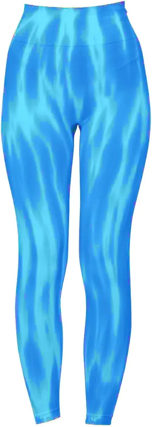 DGZTWLL Butt Lifting Leggings for Women Seamless High Waist Fitness Sport Yoga Pants Tie-Dye TummyControl Gym Workout
