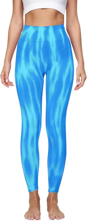 DGZTWLL Butt Lifting Leggings for Women Seamless High Waist Fitness Sport Yoga Pants Tie-Dye TummyControl Gym Workout