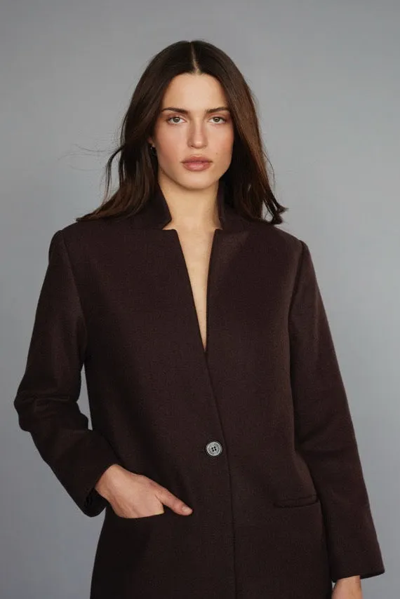 Dorothy Coat | Choc Wool