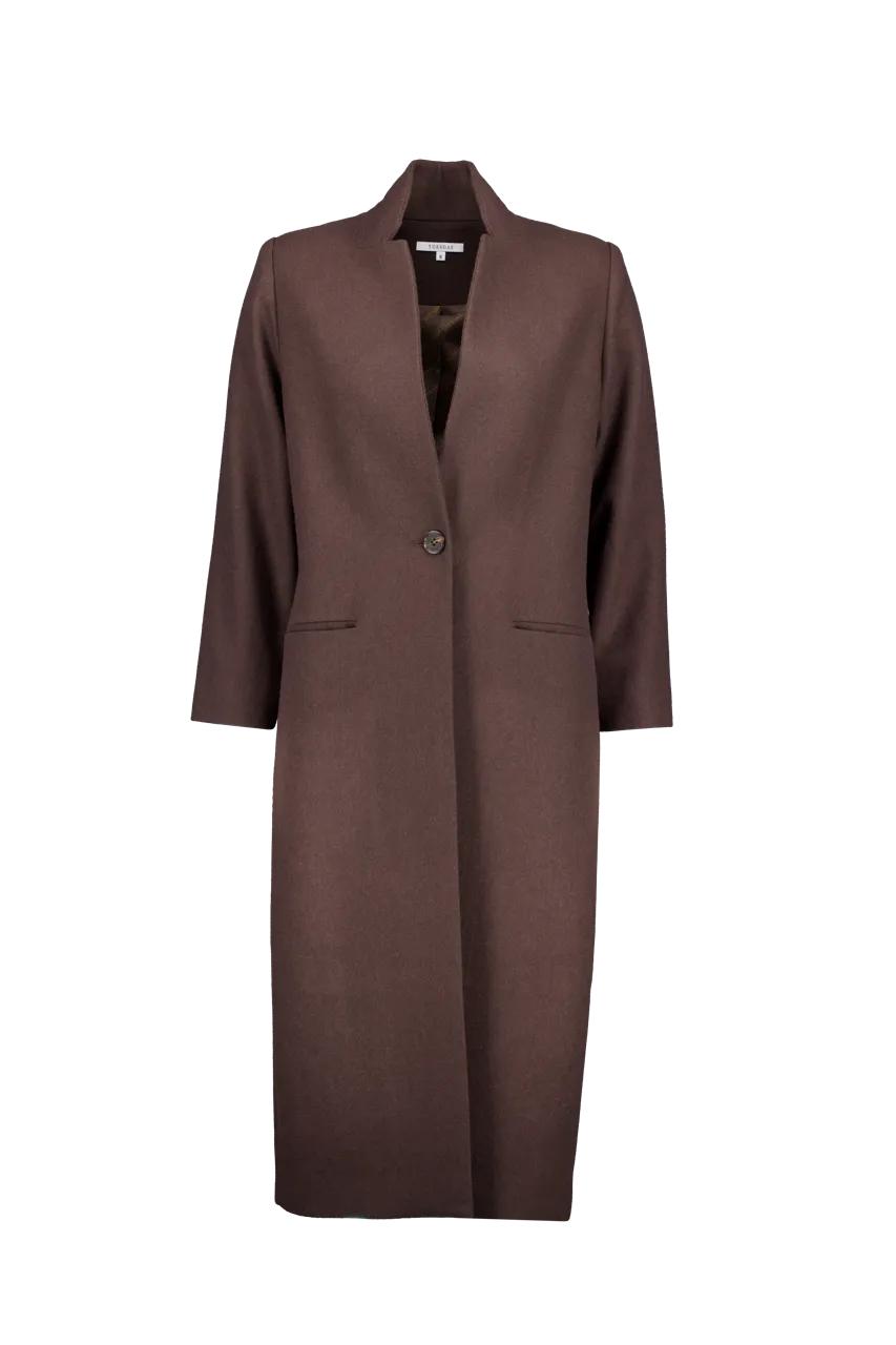 Dorothy Coat | Choc Wool