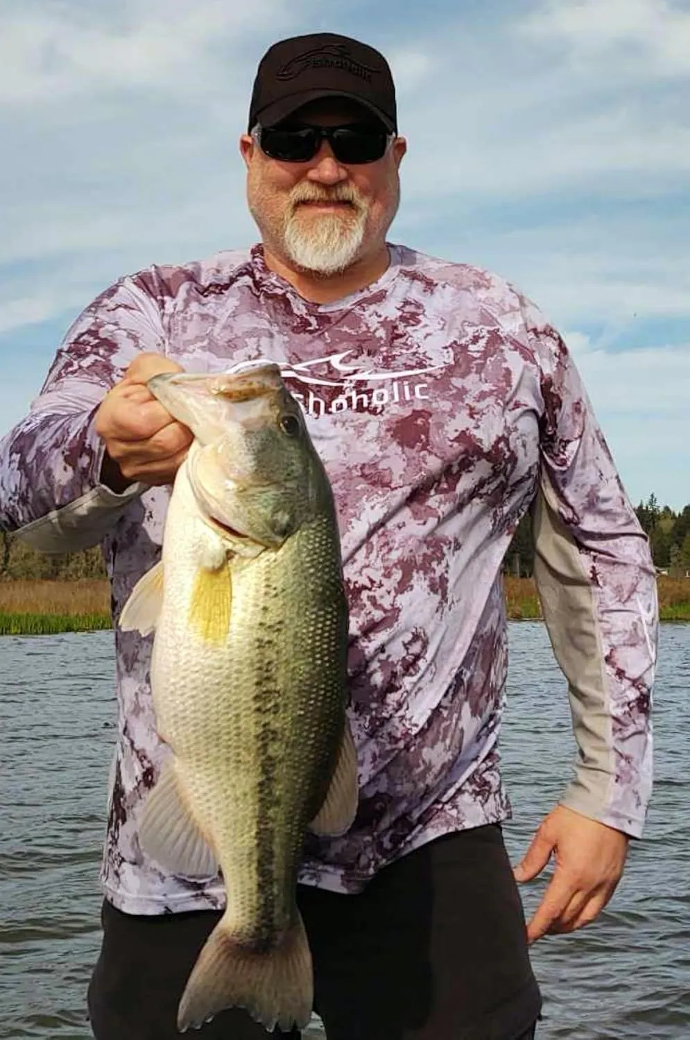 Fishoholic UPF 50 Performance Fishing Shirt - Long Sleeve MESH Hoodie - Loose Keg Fit - Breathable Quick Dry Sun Protection