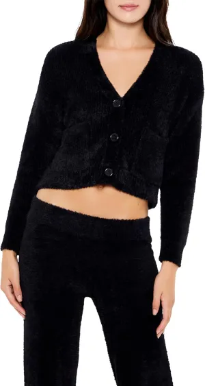 Forever 21 Women's Fuzzy Cardigan Sweater