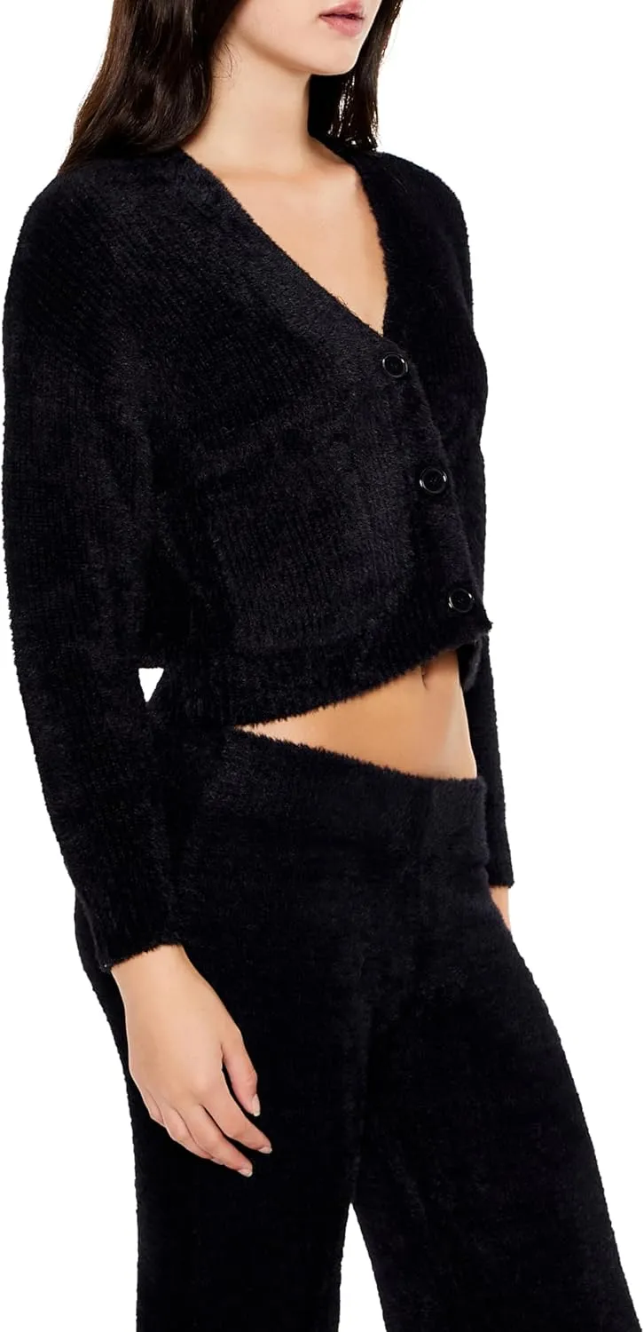 Forever 21 Women's Fuzzy Cardigan Sweater