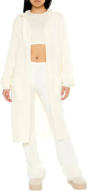 Forever 21 Women's Hooded Cardigan Sweater