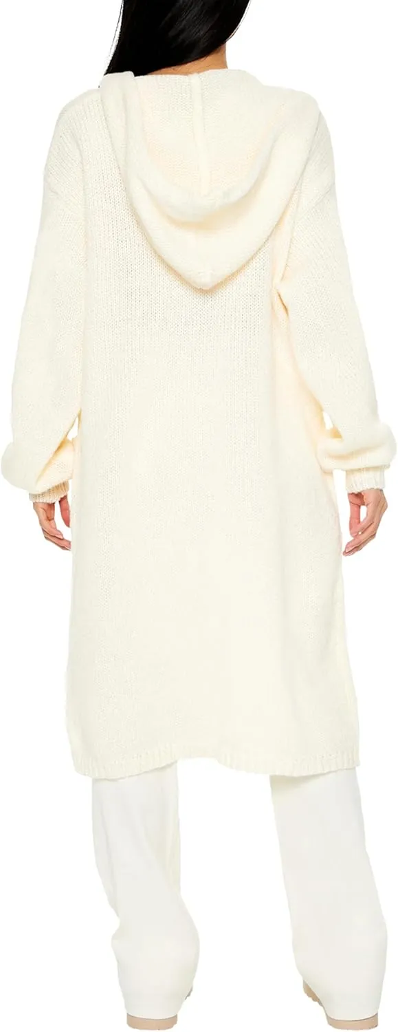 Forever 21 Women's Hooded Cardigan Sweater