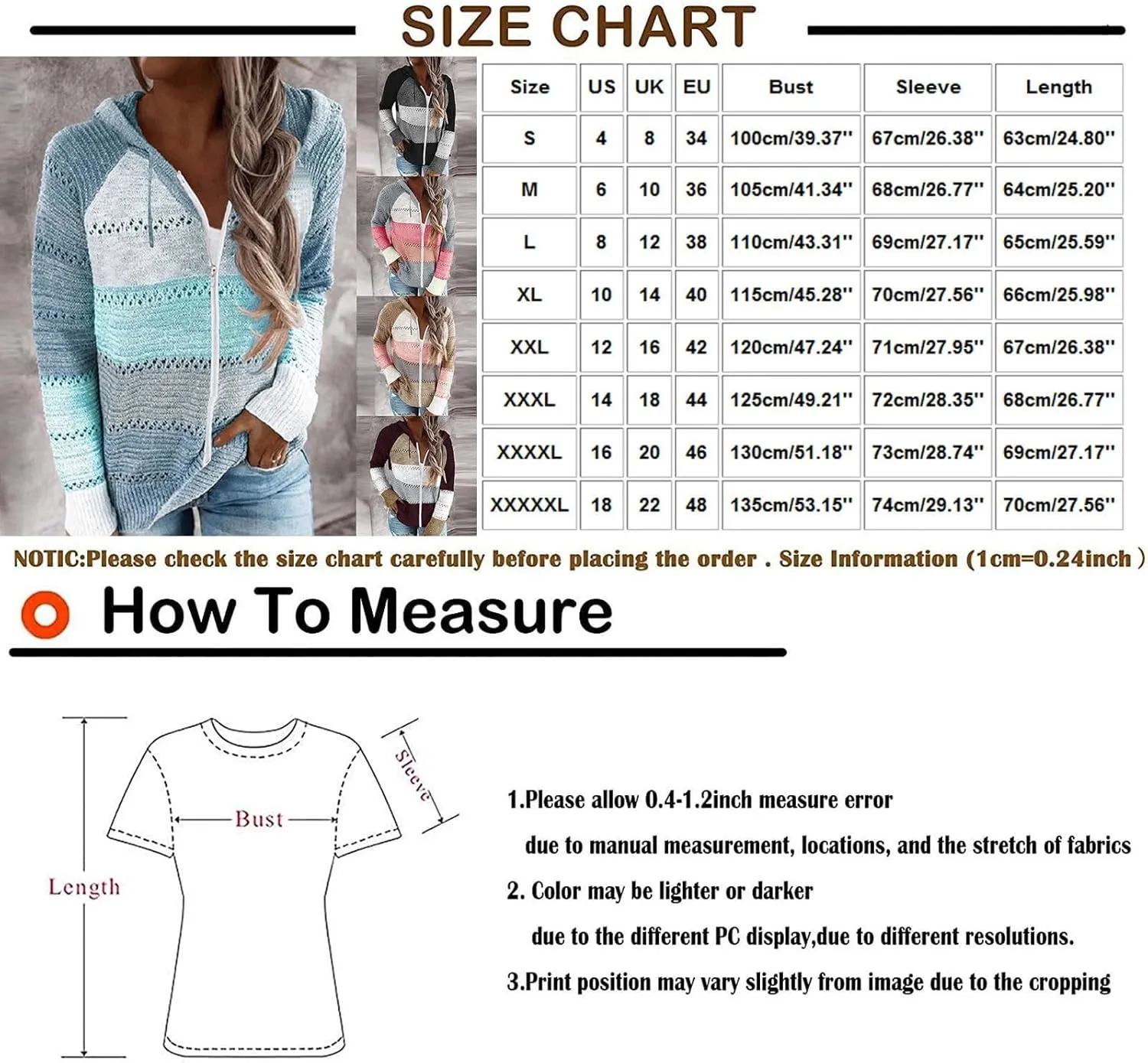 FQZWONG Spring Sweaters for Women 2025 Plus Size Long Sleeve Hoodies Casual Ladies Sweatshirts Fashion Knit Hooded Tops